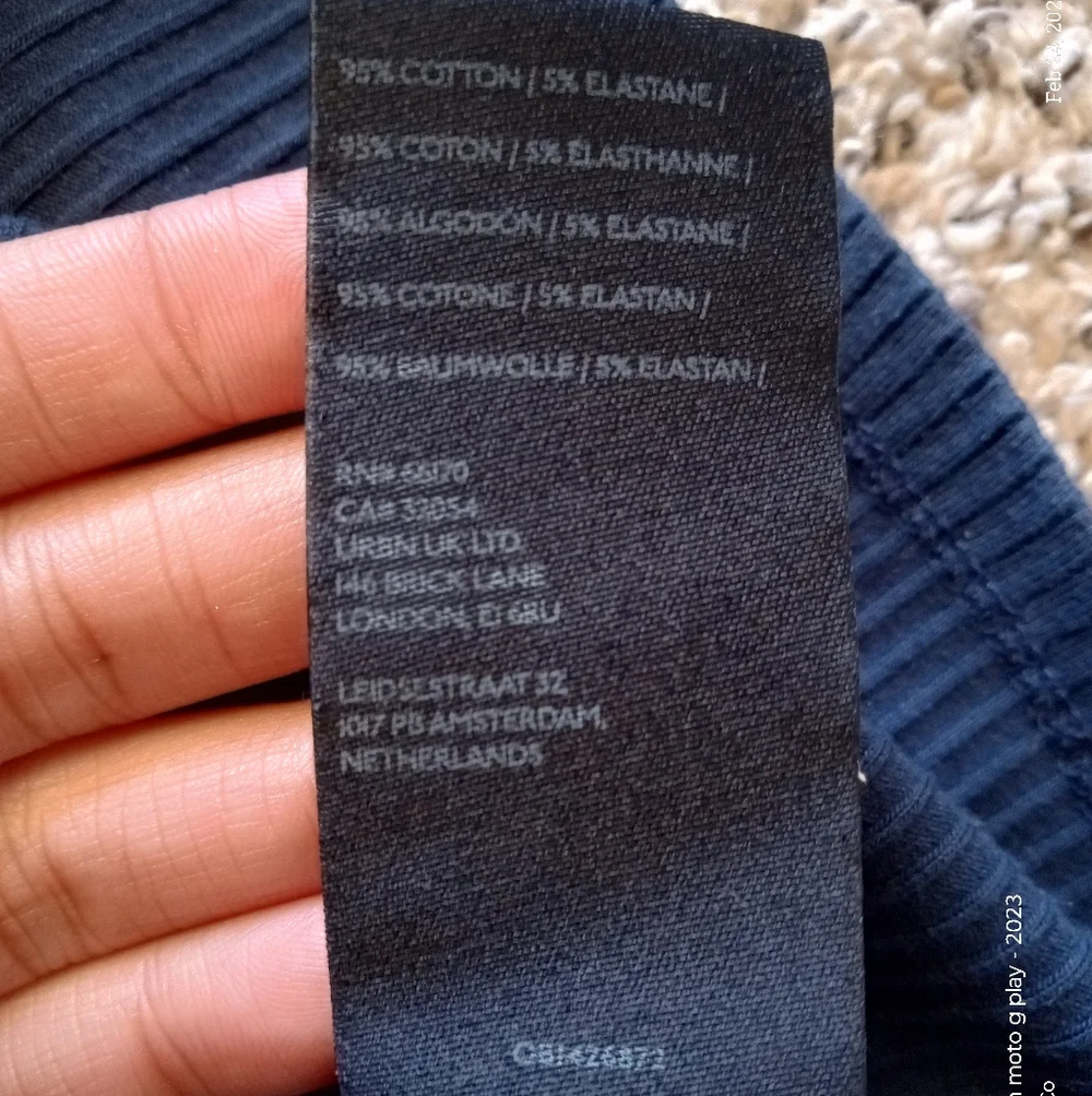 Anthropologie Maeve Women's Ribbed Turtleneck Sweater Blue Size Small - Picture 7 of 7